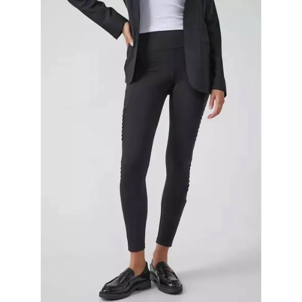 Athleta Delancey Moto Tight High Waisted Zip Ankle Yoga Pants - Picture 1 of 10